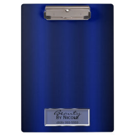 Carpeta De Pinza Brillo Azul Real Elegante Chic Glam Personalizado