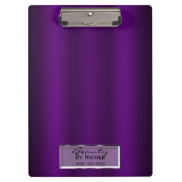 Carpeta De Pinza Brillo de Gloss Púrpura Elegante Chic Glam Persona