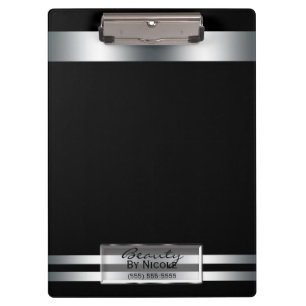Carpeta De Pinza Brillo de plata de platino elegante glamour person