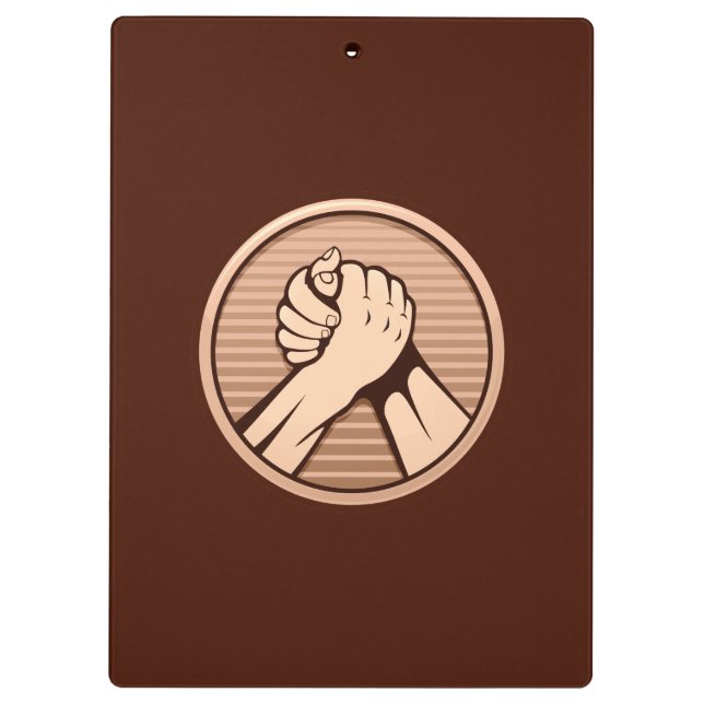 Carpeta De Pinza Bronce en lucha armada (Reverso)