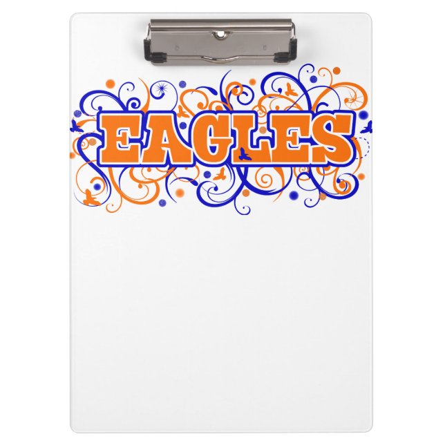 Carpeta De Pinza Bronson Eagles Swirl Design Clipboard (Anverso)