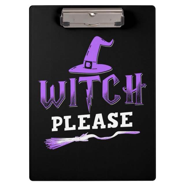 Carpeta De Pinza Bruja de Halloween (Anverso)