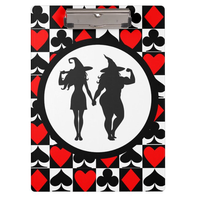 Carpeta De Pinza Brujas de la Positividad Corporal San Valentín (Anverso)