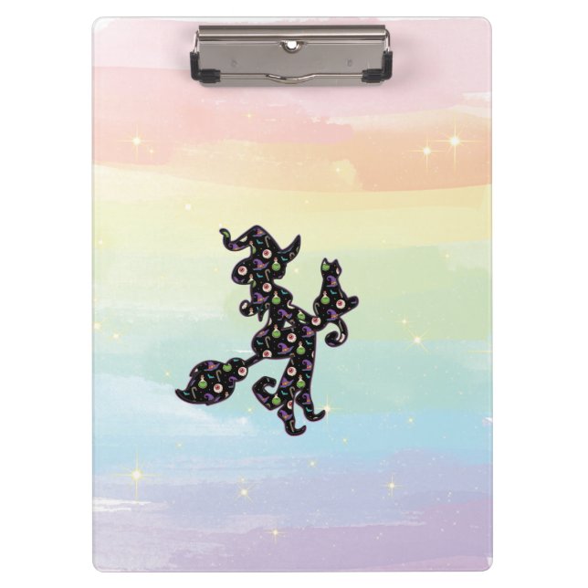 Carpeta De Pinza Brujería Y Gato, Halloween (Anverso)