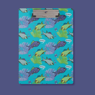 Carpeta De Pinza Buen Día Natación Patrón De Arrecifes De Coral De