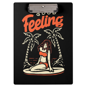Carpeta De Pinza Buen sentimiento Chica surfista