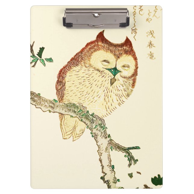 Carpeta De Pinza Búho japonés pequeño (Anverso)