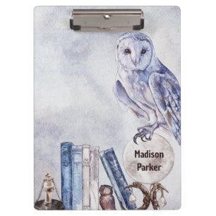 Carpeta De Pinza Búho y libros