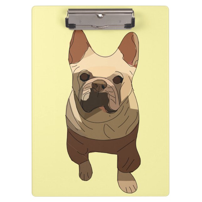 Carpeta De Pinza Bulldog Francés (Anverso)