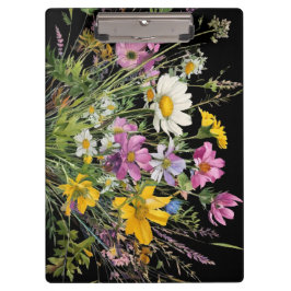 Carpeta De Pinza bullicio de flores silvestres acuáticas sobre fond