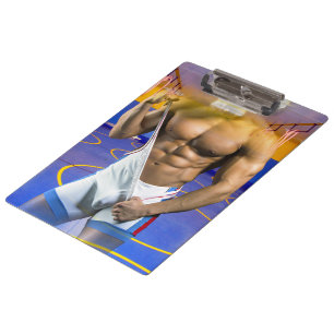 Carpeta De Pinza bulto muscular de hombre de SlipperyJoe's abdomina