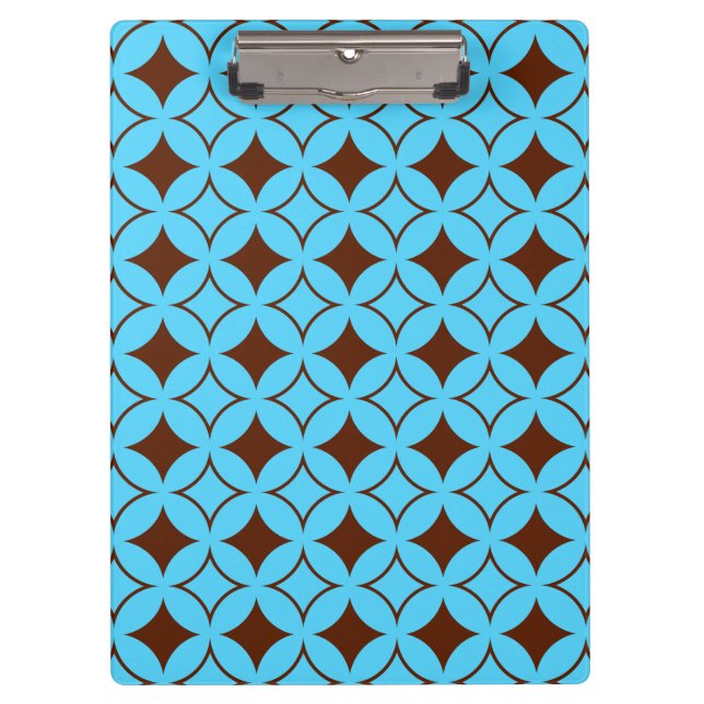 Carpeta De Pinza Buques azul y marrón (Anverso)