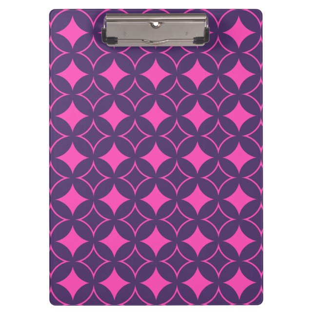 Carpeta De Pinza Buques rosa y morado (Anverso)