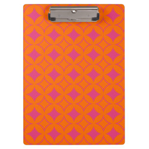 Carpeta De Pinza Buques rosa y naranja