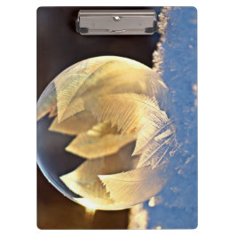 Carpeta De Pinza Burbuja de jabón en nieve