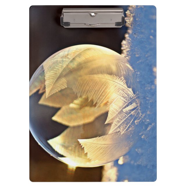 Carpeta De Pinza Burbuja de jabón en nieve (Anverso)