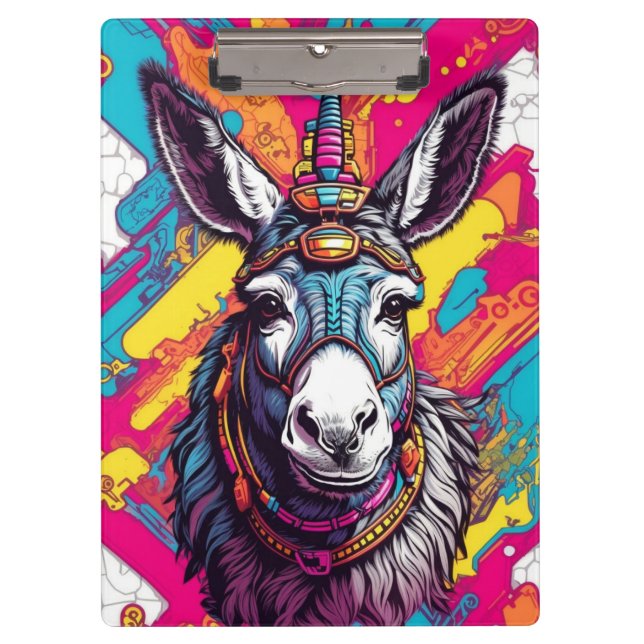 Carpeta De Pinza Burro de arte pop | (Anverso)
