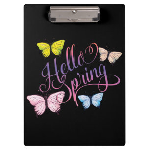Carpeta De Pinza Butfly Hello Spring