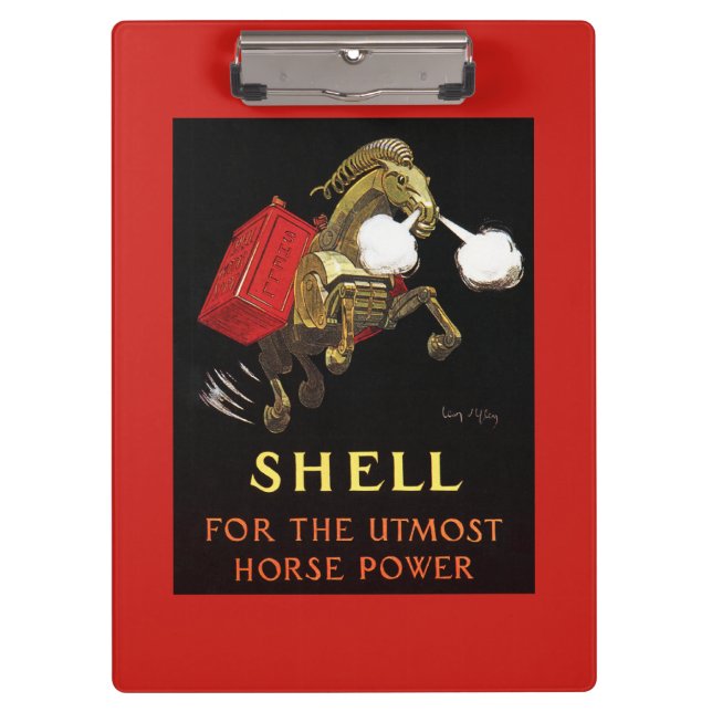 Carpeta De Pinza Caballo mecánico con Shell Oil (Anverso)