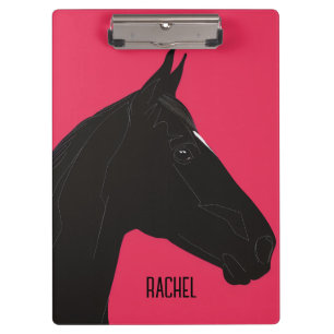 Carpeta De Pinza Caballo negro