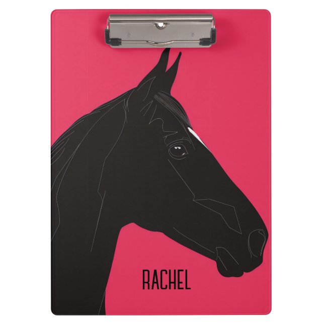 Carpeta De Pinza Caballo negro (Anverso)