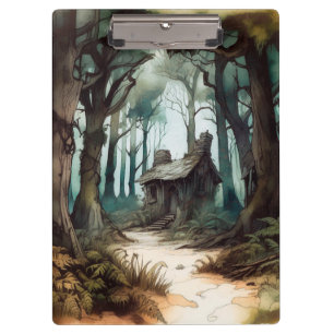 Carpeta De Pinza Cabaña boscosa encantada