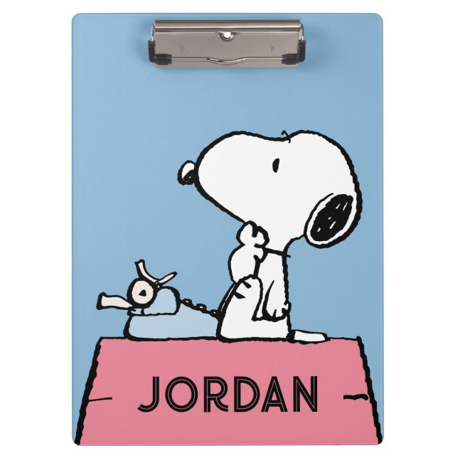 Carpeta De Pinza Cacahuetes | Esnoopia en la máquina de escribir (Anverso)