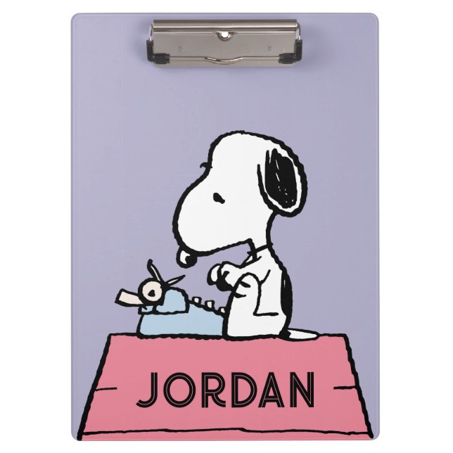 Carpeta De Pinza Cacahuetes | Esnoopia en la máquina de escribir (Anverso)