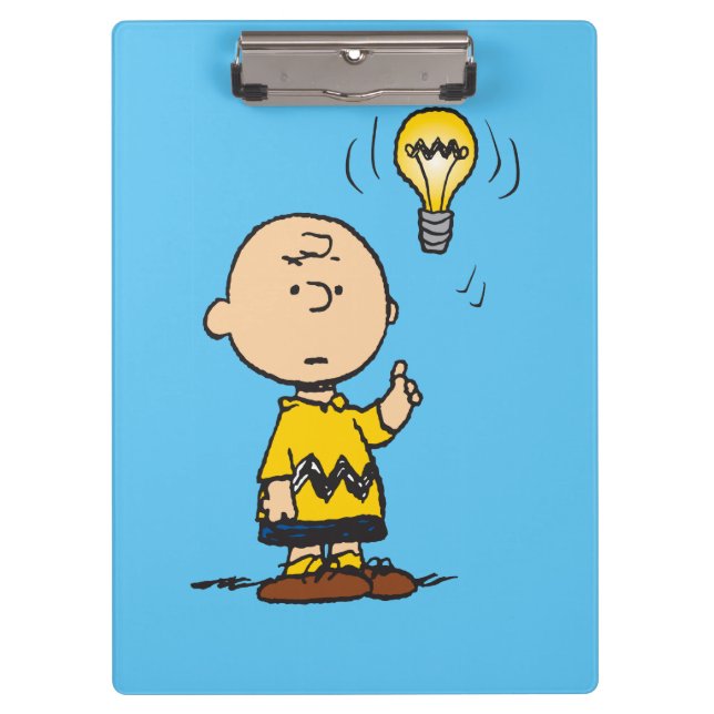 Carpeta De Pinza Cacahuetes | Idea de Charlie Brown sobre la bombil (Anverso)