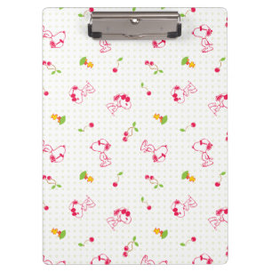 Carpeta De Pinza Cacahuetes Patrón de cerezo Snoopy y Woodstock