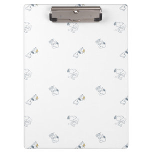 Carpeta De Pinza Cacahuetes Patrón gris suave Snoopy & Woodstock