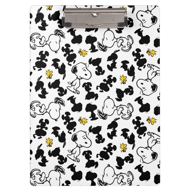Carpeta De Pinza Cacahuetes | Snoopy & Woodstock Shadow Pattern (Anverso)