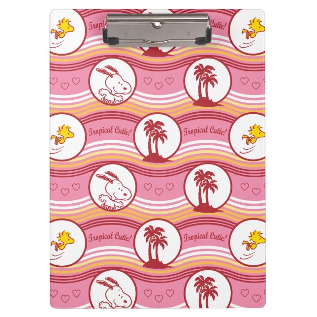 Carpeta De Pinza Cacahuetes | Snoopy & Woodstock Tropical Cutie (Anverso)