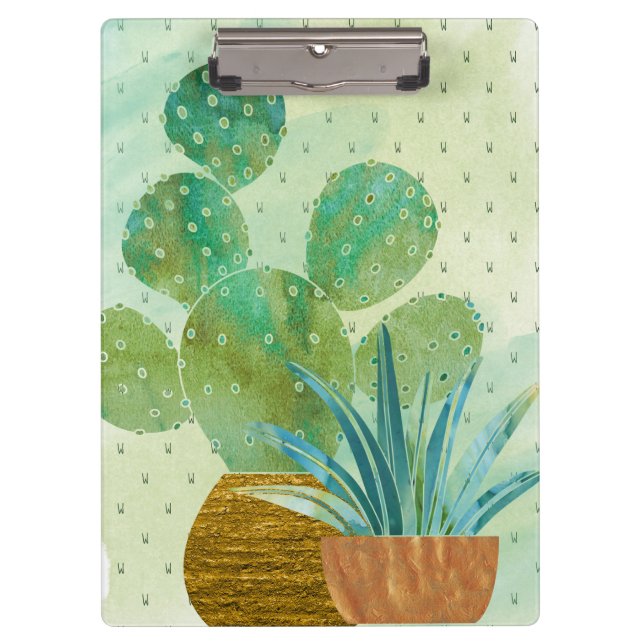 Carpeta De Pinza Cactus Cactus Blues Greens (Anverso)