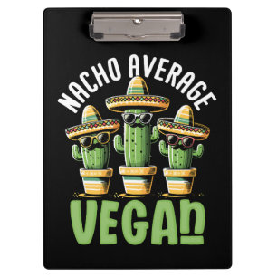 Carpeta De Pinza Cactus divertidos Sombrero Nacho Promedio Vegan
