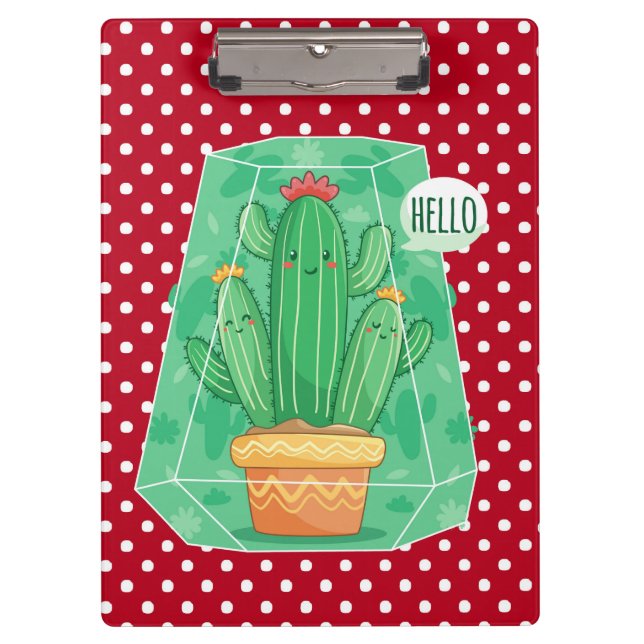 Carpeta De Pinza Cactus lindo (Anverso)