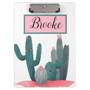 Carpeta De Pinza Cactus lindo