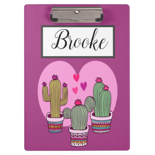 Carpeta De Pinza Cactus lindo