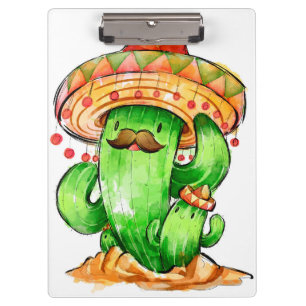Carpeta De Pinza Cactus lindo