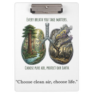 Carpeta De Pinza Cada Respiración Importa Arte de Conciencia Ambien