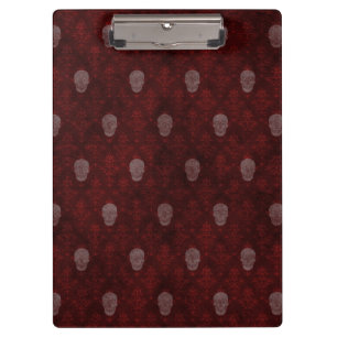 Carpeta De Pinza Caer en rojo las Skulls victorianas