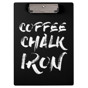 Carpeta De Pinza Café, Chalk e Hierro, divertida experiencia motiva