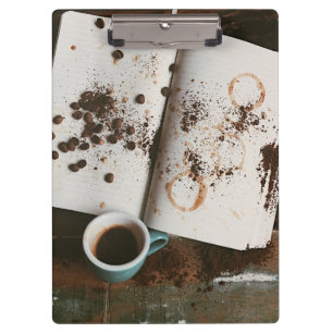 Carpeta De Pinza Café con té caliente con frijol y frijol