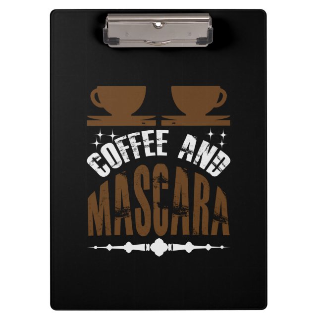 Carpeta De Pinza Café De Arte Y Mascara (Anverso)