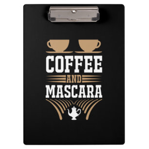 Carpeta De Pinza Café De Arte Y Mascara