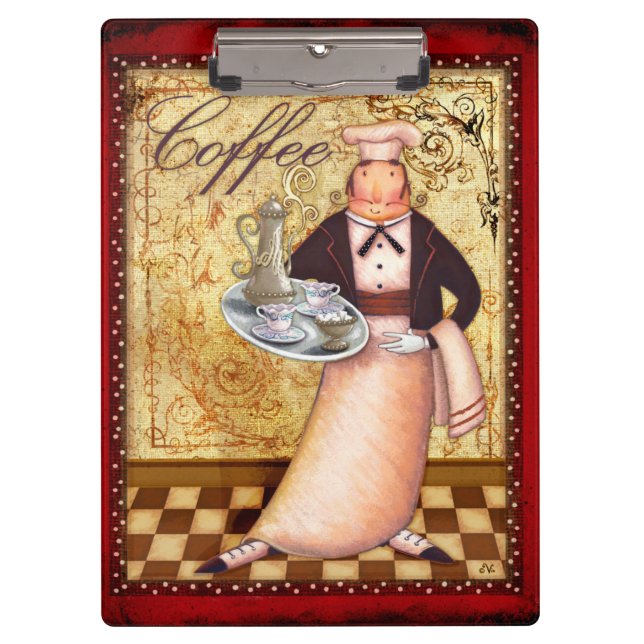 Carpeta De Pinza Café del cocinero (Anverso)