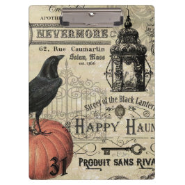 Carpeta De Pinza calabaza y cuervo modernos de Halloween del