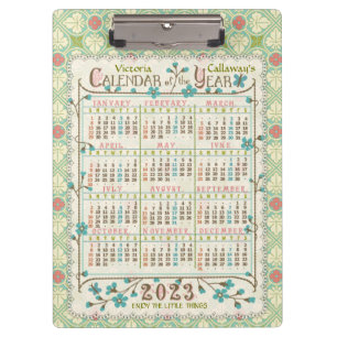 Carpeta De Pinza Calendario 2023 (Consulte Descripción de la versió