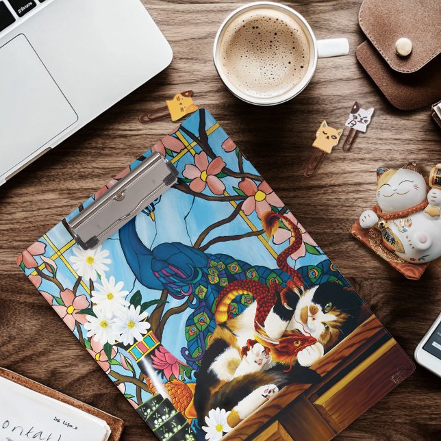 Carpeta De Pinza Calico Cat Dragon Red (Subido por el creador)