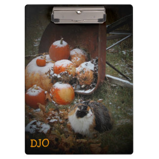 Carpeta De Pinza Calico y las calabazas buscan nieve